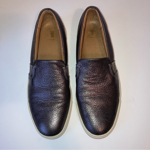 FRYE Women’s Slip On Pewter Size 7 Sneakers Shoes - Picture 4 of 12